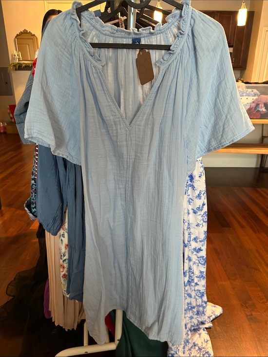 Old Navy Dresses & Skirts - Old Navy Light Blue V-Neck Tunic Dress